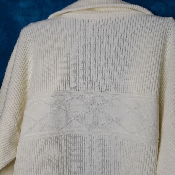 American Priority Mens White Knit Sweater M - Picture 7 of 7